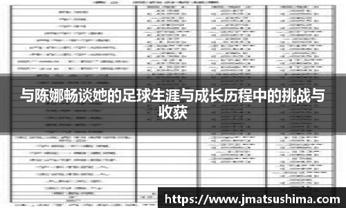 与陈娜畅谈她的足球生涯与成长历程中的挑战与收获